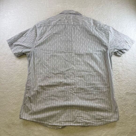 Banana Republic Men’s Patterned White button down shirt Medium Size M - Picture 2 of 10